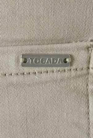 Tocada X Toxik3 Mid Rise Pull On Wide Leg Jeans - Beige