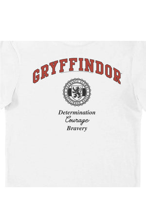 Harry Potter Gryffindor Collegiate Style T-Shirt - White