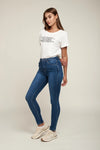 Toxik3 L185-J86 High Waist Skinny Jeans - Dark Blue