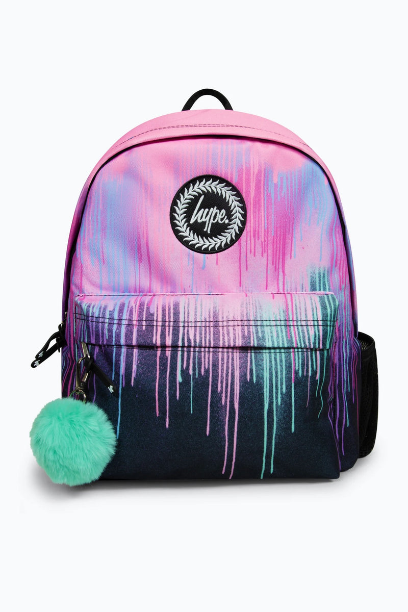 Hype Pink Graffiti Drips Backpack