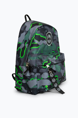 Hype Boys Green Glow Camo Iconic Backpack