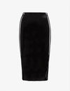 Commando Faux Patent Leather Midi Skirt - Black