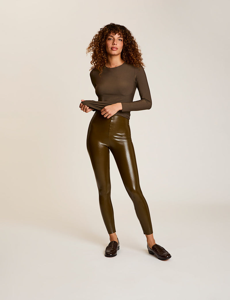 Commando Faux Leather Legging - Cadet