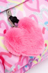 Hype Girls Pink Graffiti Hearts Iconic Backpack