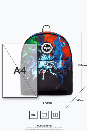 Hype Black Liquid Drips Backpack