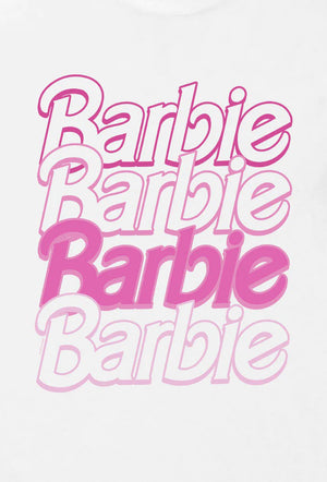 Barbie Logo Adults T-Shirt - White
