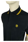 Trojan Twin-Tipped Pique Polo Shirt - Black