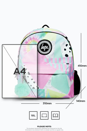 Hype Pastel Collage Backpack