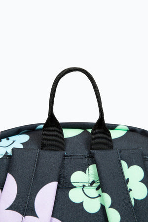 Hype Girls Black Happy Flowers Iconic Backpack