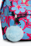 Hype Girls Multicoloured Blue Flowers Iconic Backpack