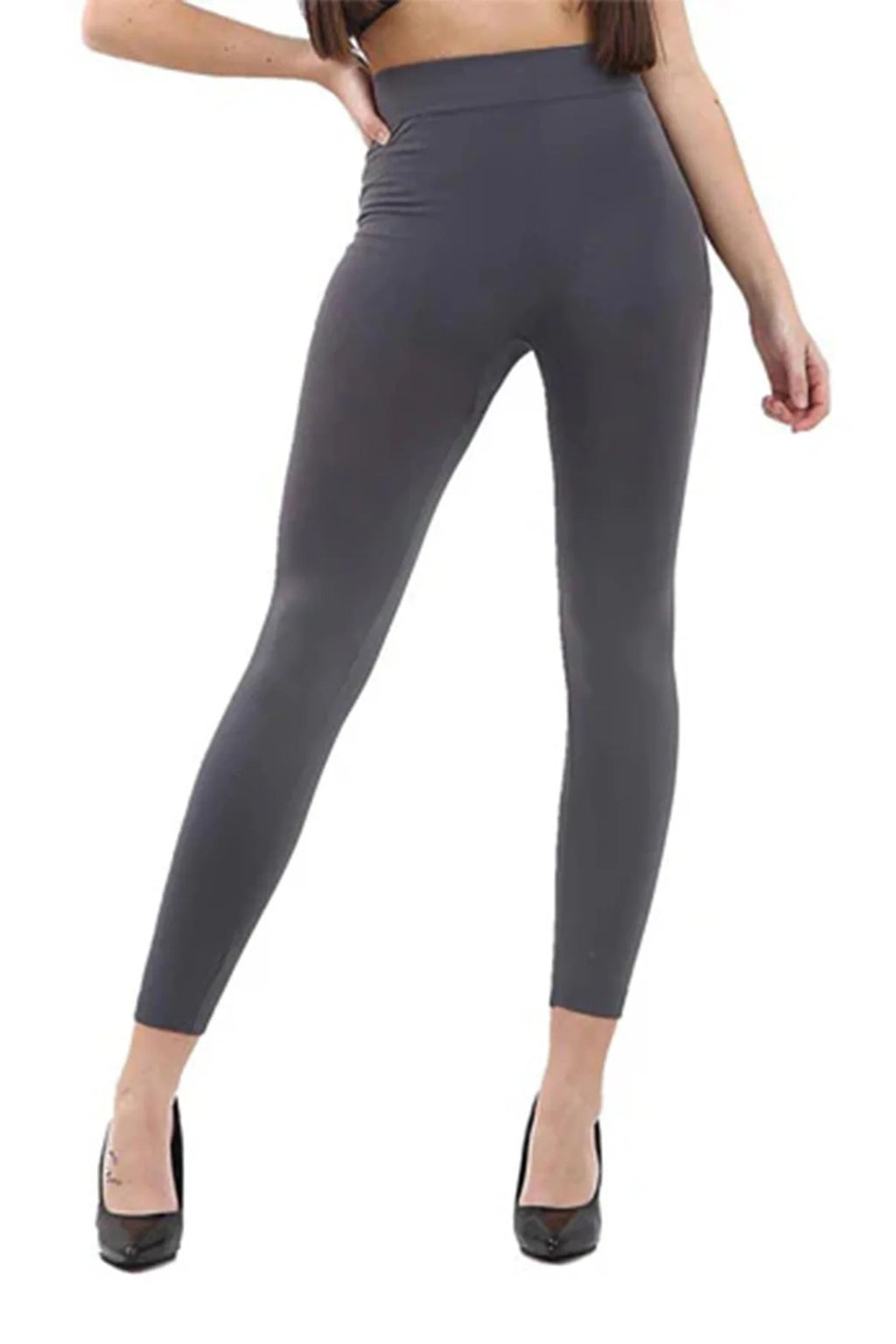 Nutshell Elasticated Waistband Stretch Leggings - Slate Grey