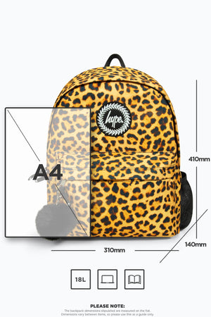 Hype Leopard Pom Pom Backpack