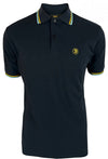 Trojan Twin-Tipped Pique Polo Shirt - Navy