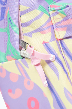 Hype Girls Multicoloured Pastel Prints Iconic Backpack