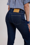 Toxik3 L20029-A High Waist Boyfriend Jeans - Raw Blue