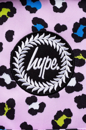 Hype Lilac Leopard Backpack
