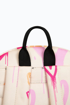 Hype Girls Peach Heart Drips Backpack