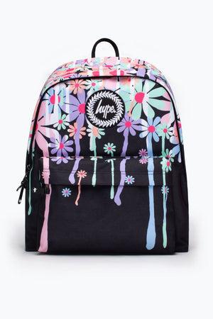 Hype Black Daisy Drip Backpack