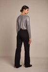 Toxik3 L21355 High Waist Wide Leg Jeans - Black