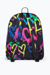 Hype Black Graffiti Heart Backpack