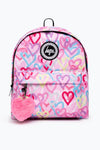 Hype Pink Graffiti Hearts Backpack