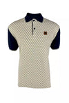 Trojan Ottoman Rib Panel Polo - Navy