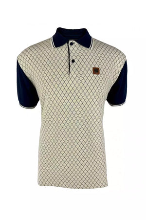 Trojan Ottoman Rib Panel Polo - Navy