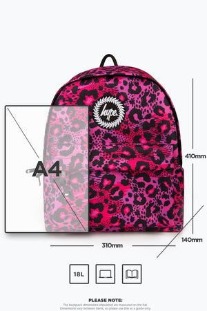 Hype Girls Pink Leopard Backpack