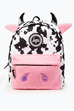 Hype Pink Novelty Cow Backpack