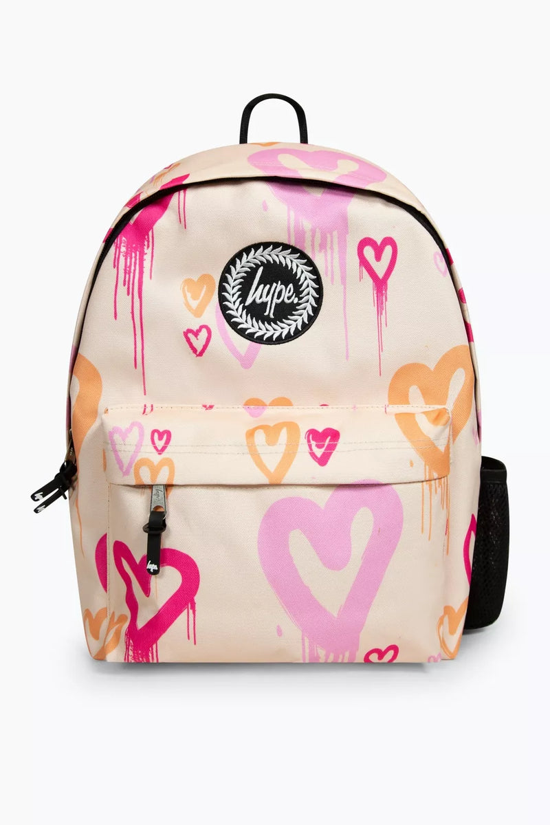 Hype Girls Peach Heart Drips Backpack