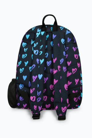 Hype Unisex Scribble Heart Pink Crest Backpack