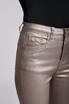 Toxik3 H2545-5 Matte Coated PU Skinny Jeans - Gold