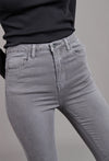 Toxik3 L185-160 High Waist Skinny Jeans - Grey