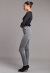 Toxik3 L185-160 High Waist Skinny Jeans - Grey