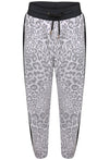 A POSTCARD FROM BRIGHTON BELLE BIG KAT LEOPARD PRINT JOGGERS - VANILLA