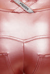 FREDDY WRUP2RS925 METALLIC MID RISE SUPER SKINNY PANT - PINK