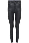 TOXIK3 H2380-8 REGULAR WAIST PU SKINNY JEANS - GREY