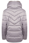 RINO & PELLE TEMMY MOONROCK FAUX FUR COLLAR QUILTED COAT