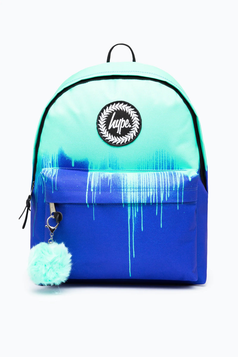 Hype Green & Blue Drips Backpack