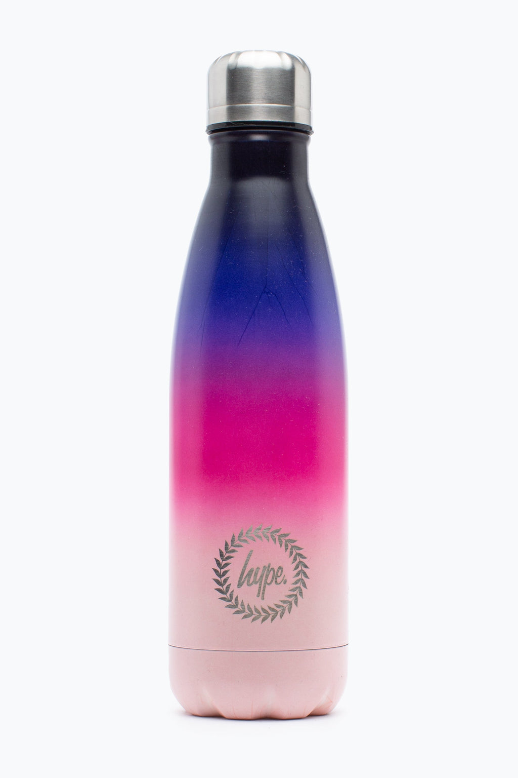 Hype Black Pink & Purple Gradient Metal Water Bottle