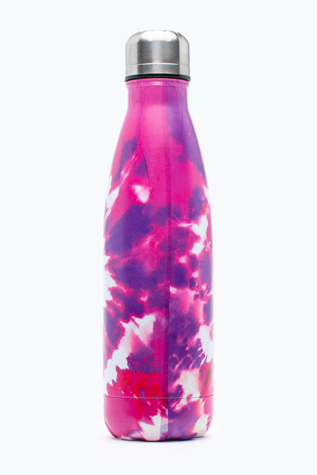 Hype Pink Heart Hippy Tie Dye Metal Water Bottle
