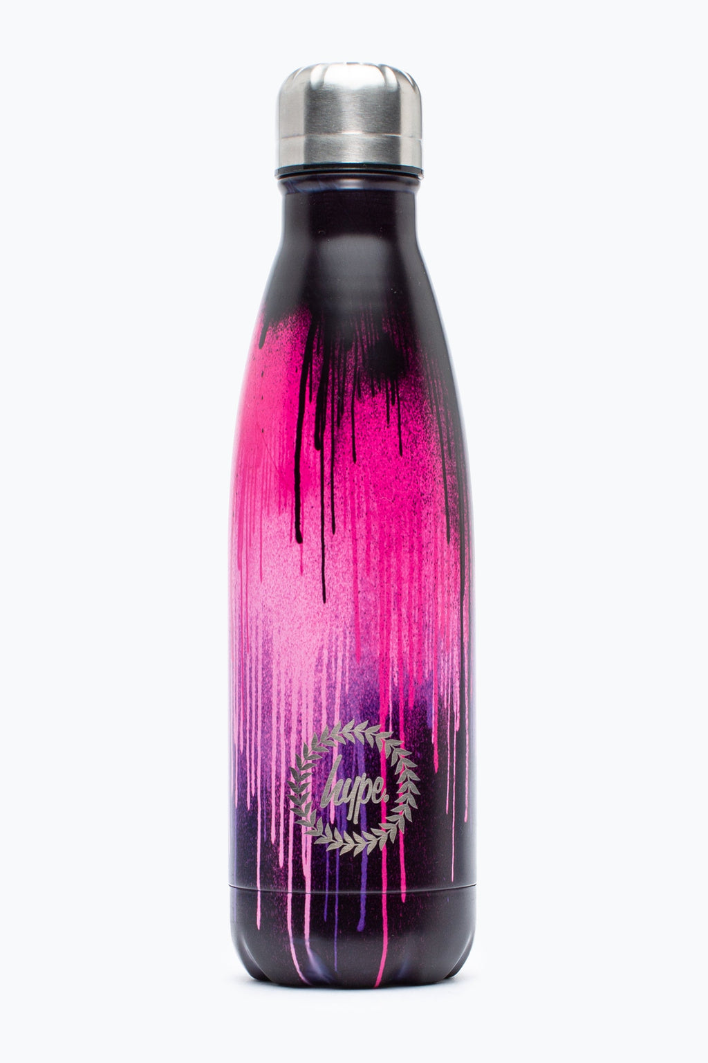Hype Purple & Pink Drip Metal Water Bottle