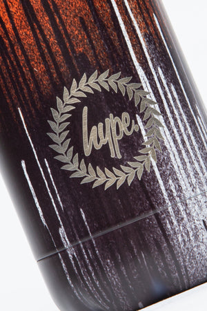 Hype Unisex Orange Drips Crest Water Bottle - 500ML