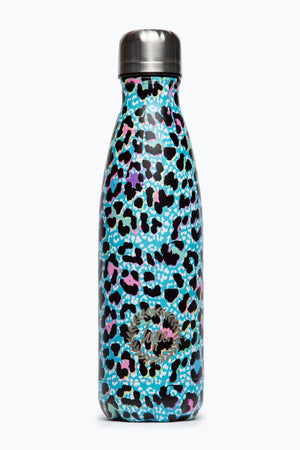 Hype Unisex Blue Ice Leopard Crest Water Bottle - 500ML