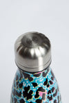Hype Unisex Blue Ice Leopard Crest Water Bottle - 500ML