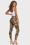 Freddy WR.UP® High-Rise 3 Button 7/8 Pant - Brown Camouflage