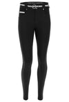 Cotton N.O.W.® Pants Skinny Trousers - Black