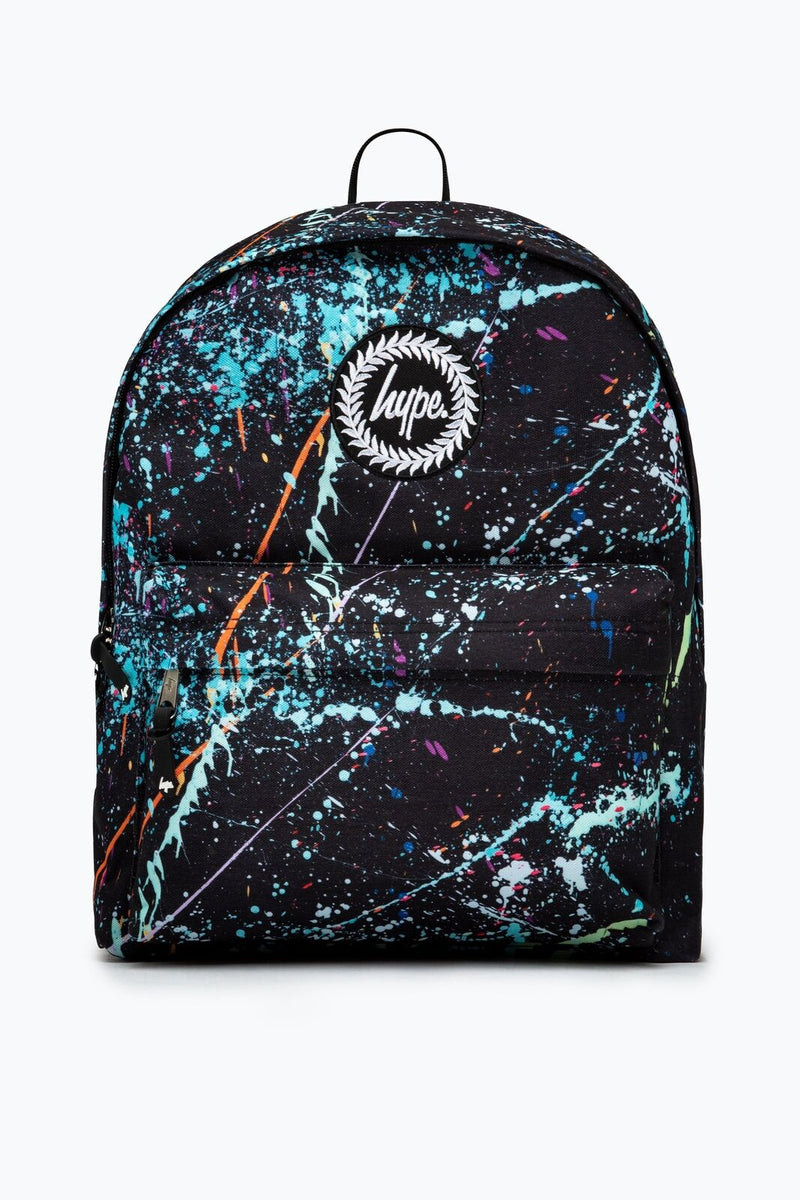Hype Teal & Orange Paint Brush Backpack