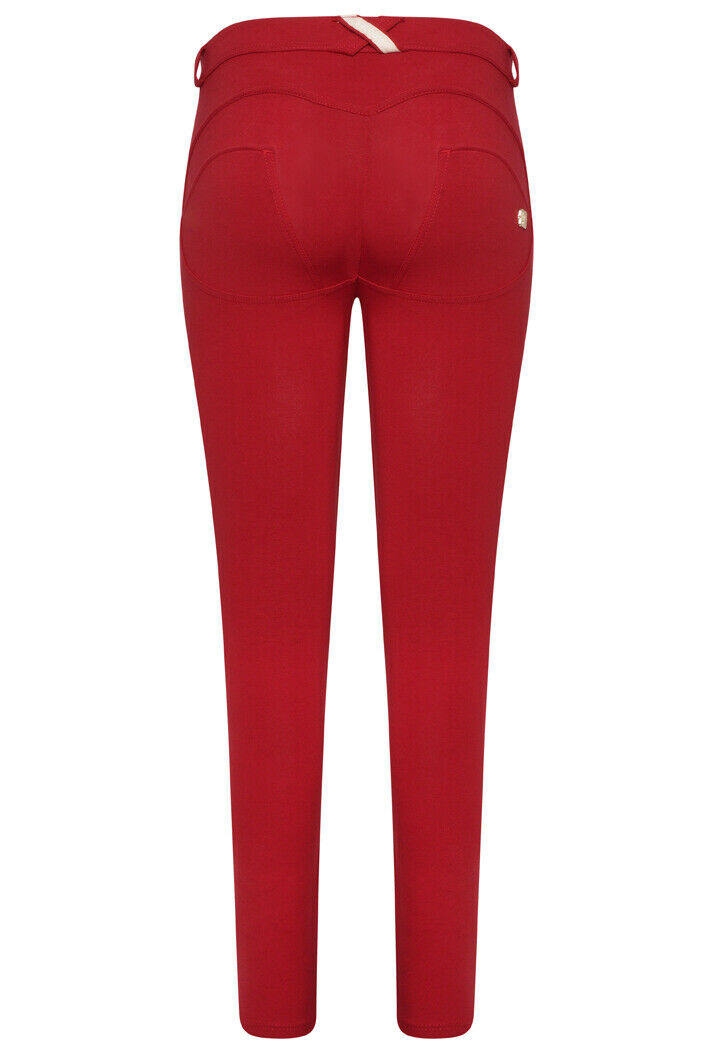 Freddy WR.UP® Mid-Rise Skinny-Fit Stretch Cotton Trousers - Chilli Pepper