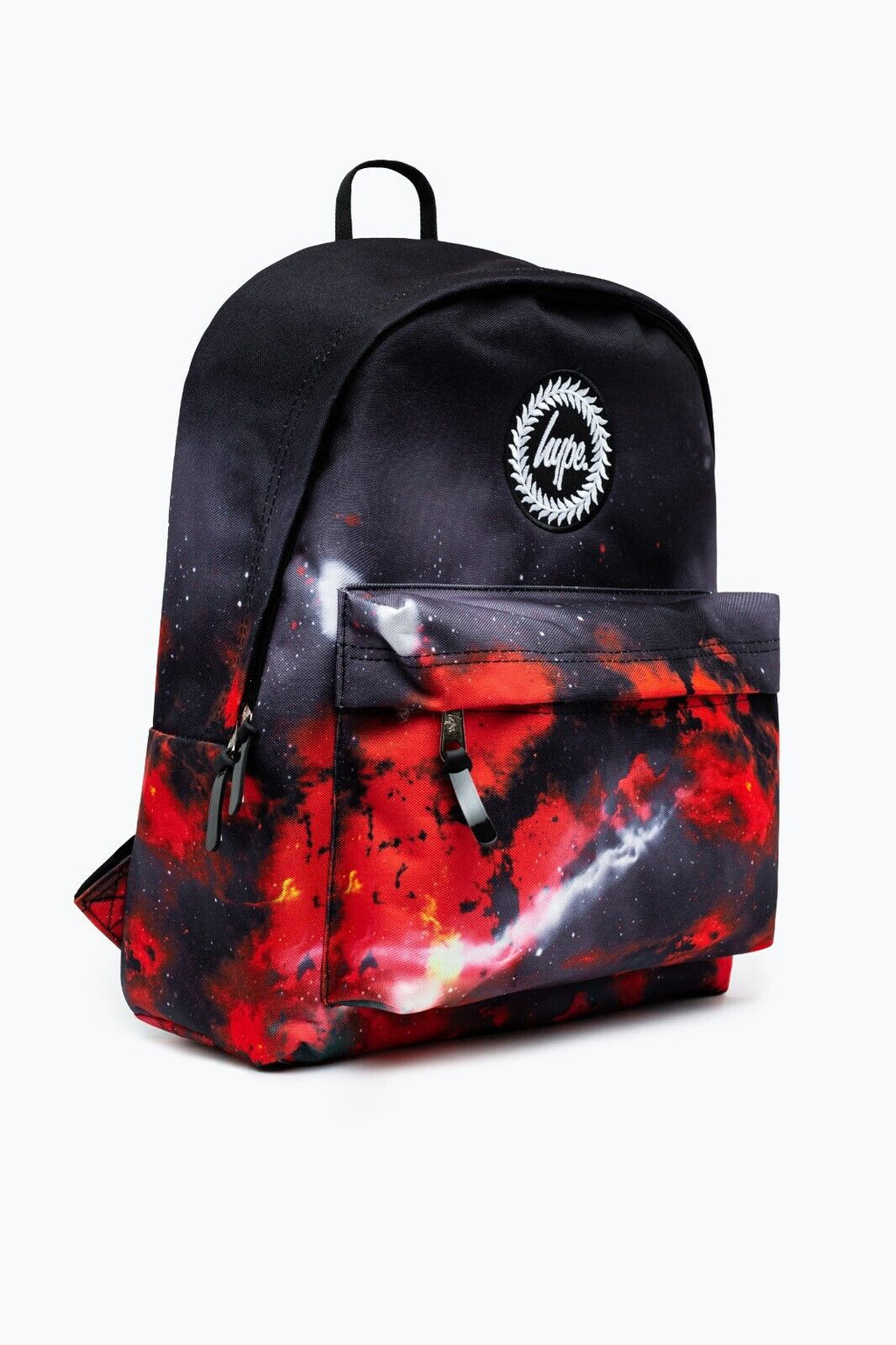 Hype Unisex Black Red Sky Crest Backpack